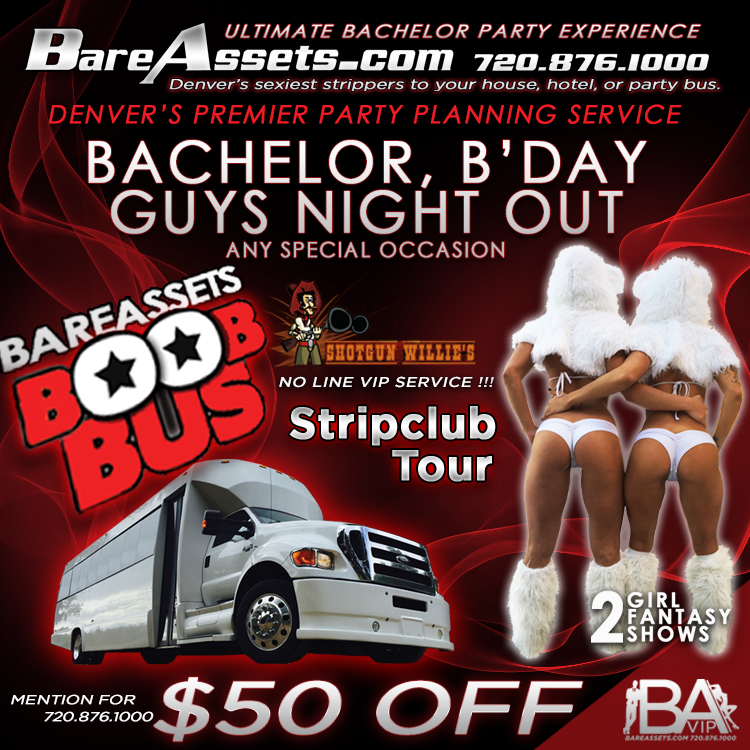 Denver Bachelor party bus strippers