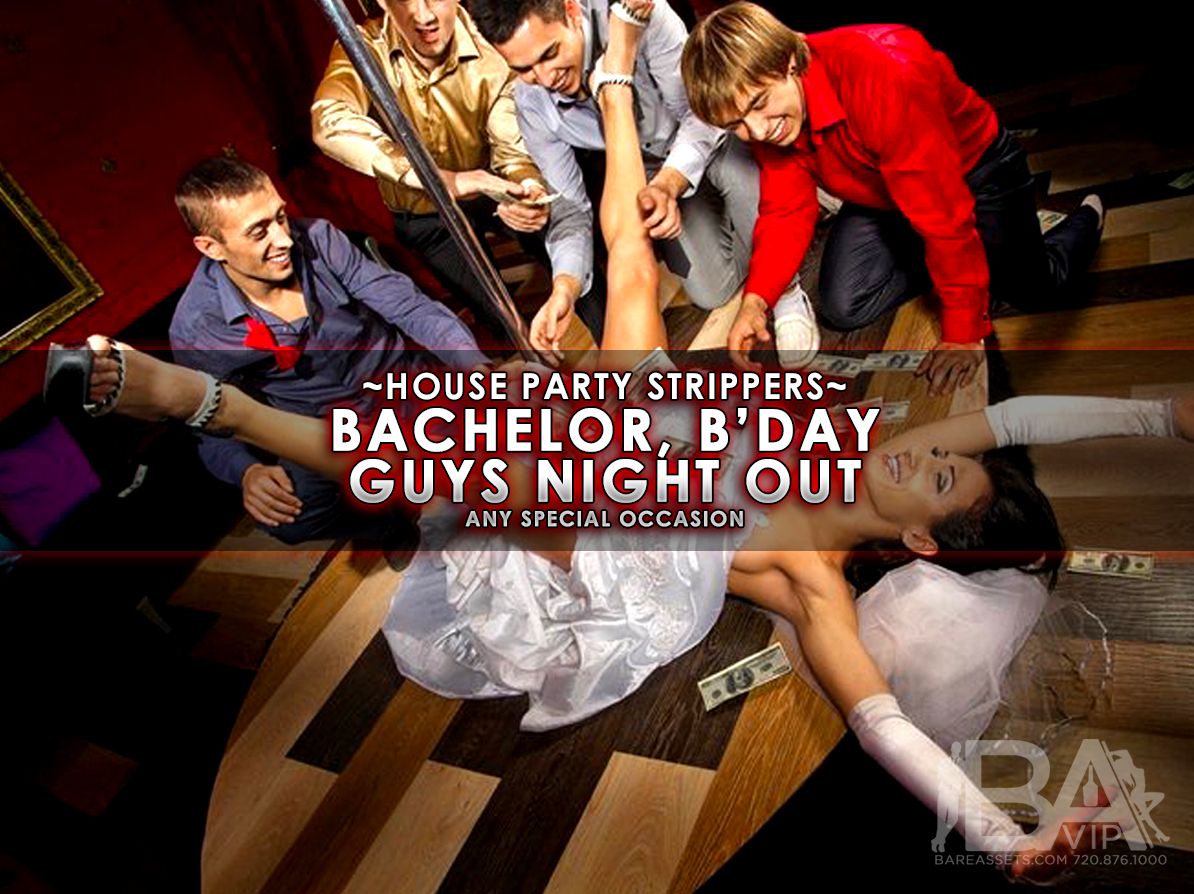 Denver Bachelor Party tipping dancer on stage