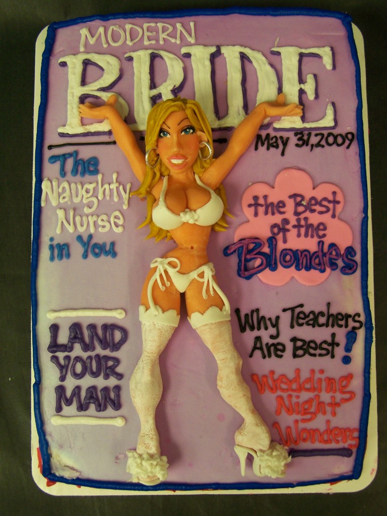 bachelorette party ideas with adult bride cakes